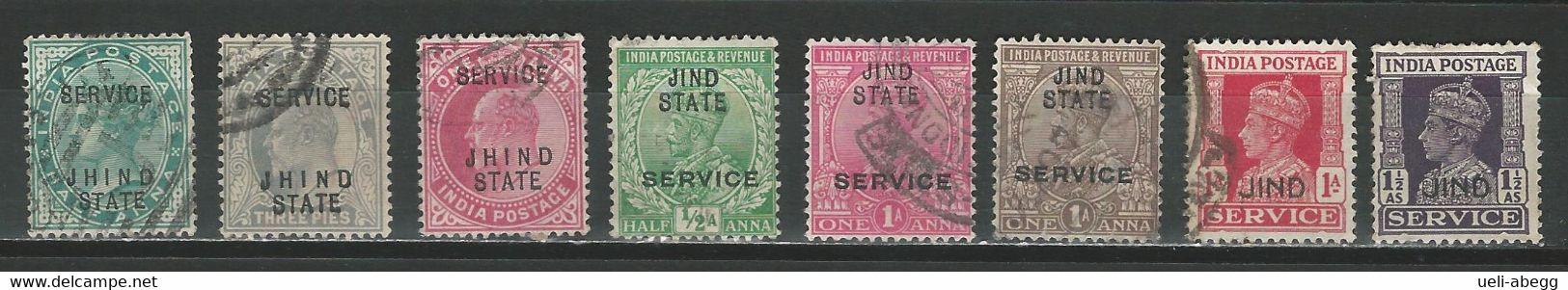 Jhind Service Lot Of 8 Different - Jhind