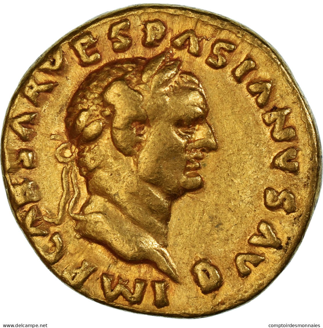 Monnaie, Vespasien, Aureus, 70, Tarraco(?), TTB, Or, RIC:II.1-1311 - The Flavians (69 AD To 96 AD)