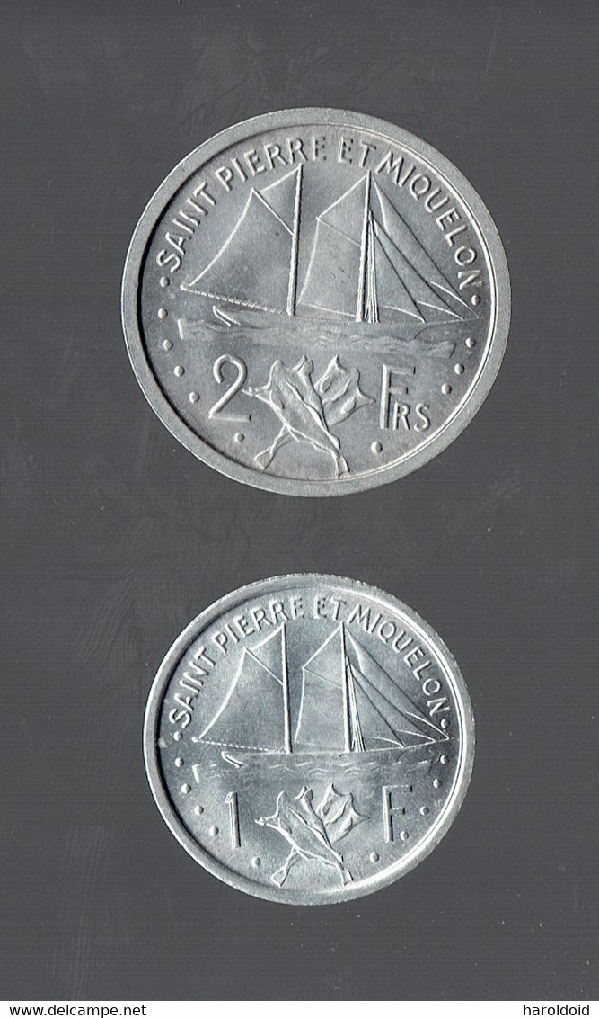 ST PIERRE ET MIQUELON - LOT 1 F ET 2 F UNION FRANCAISE - NEUVE - Saint Pierre And Miquelon