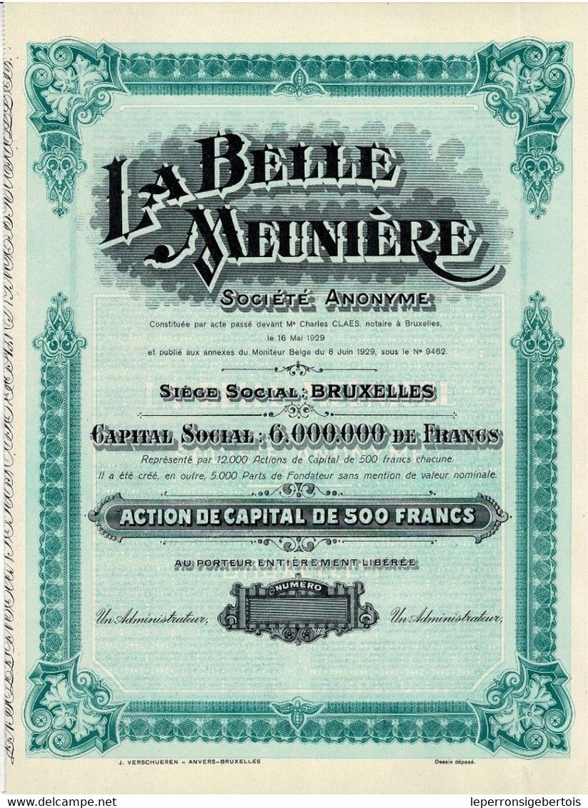 - Titre De 1923 - La Belle Meunière - Blanco - Tourismus