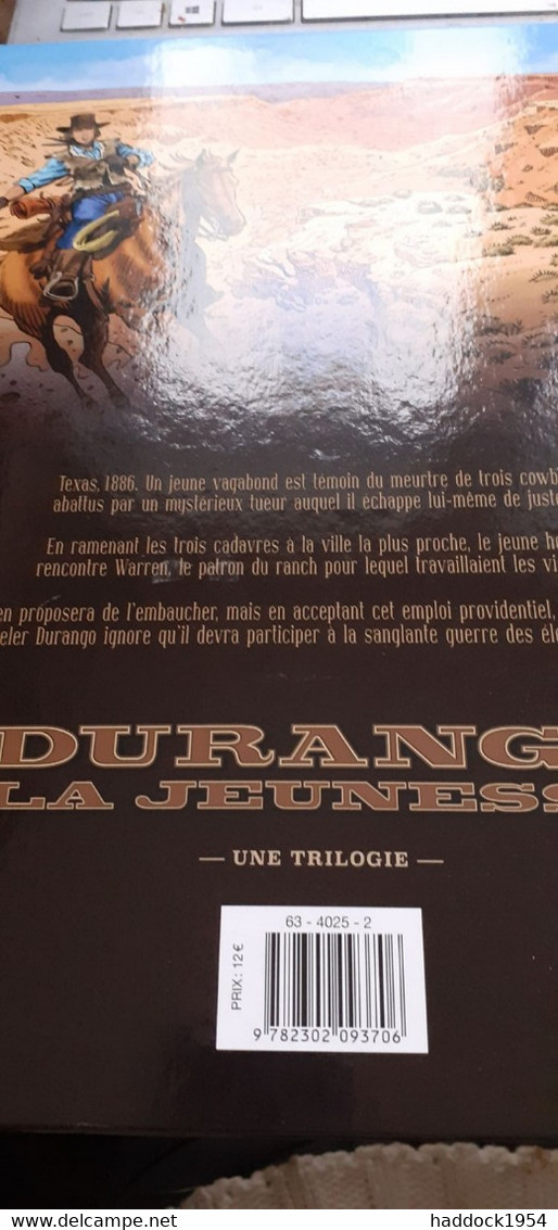 Le Premier Homme Que Tu Tueras DURANGO La Jeunesse Tome 1 YVES SWOLFS ROMAN SURZHENKO Soleil 2022 - Durango