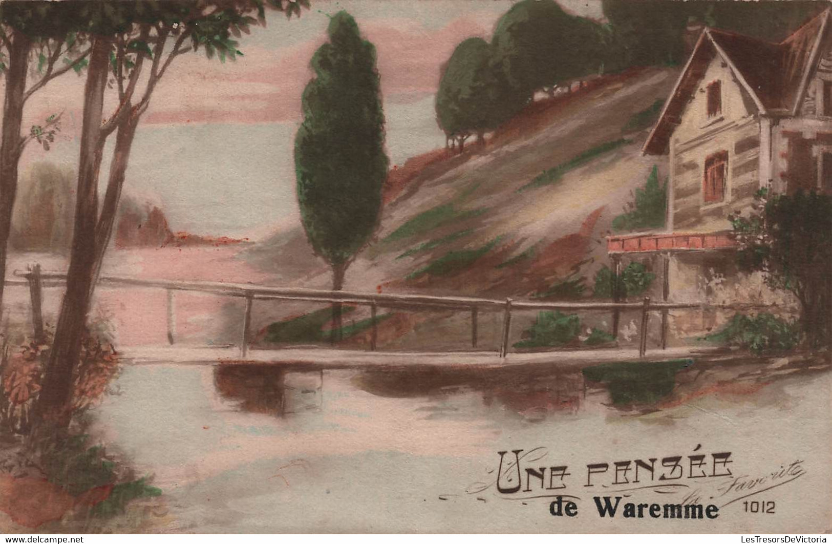 BELGIQUE - Waremme - Carte Fantaisie - Une Pensée De Waremme - Carte Postale Ancienne - - Borgworm