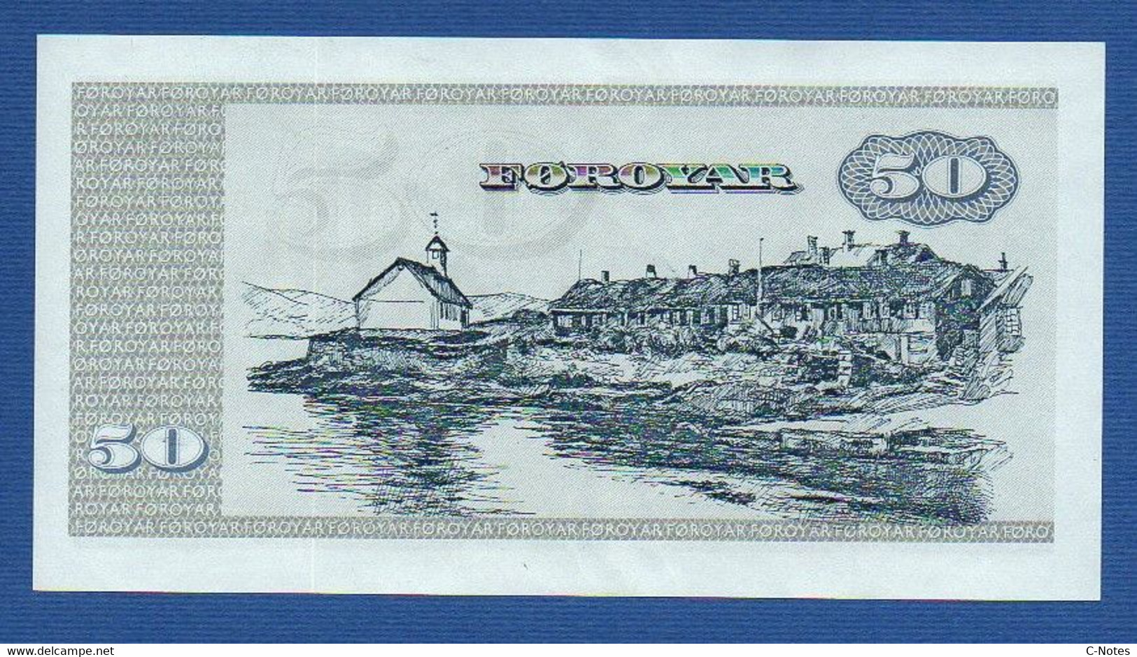 FAEROE ISLANDS - P.20c – 50 Krónur  ND (1987) UNC, Serie A0872C 0867547 - Islas Faeroes