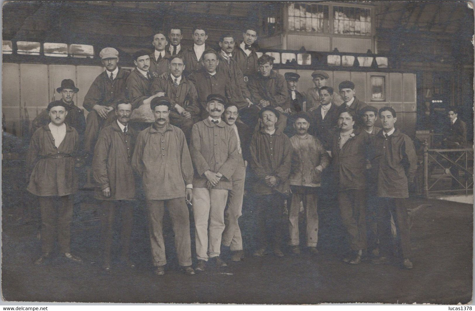 TRES BELLE  CARTE PHOTO / GREVE DES CHEMINOTS 1920 / SOUVENIR ENGAGEMENT VOLONTAIRE - Staking