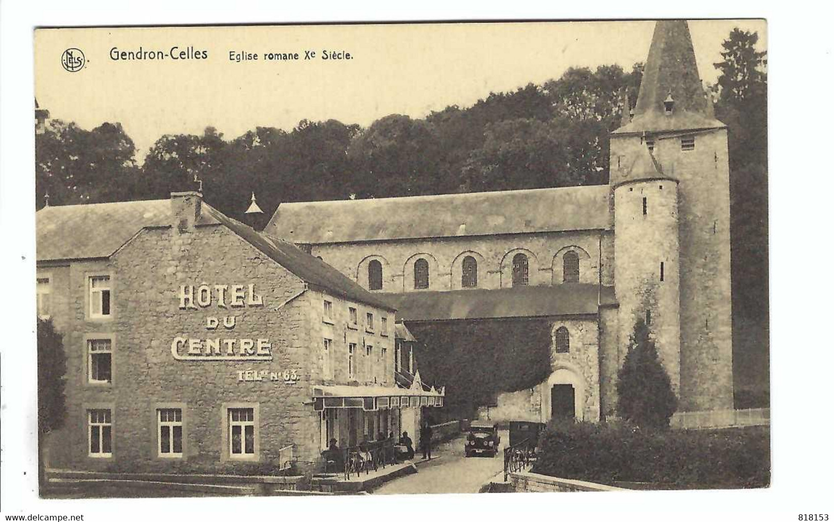 Gendron-Celles  Hotel Du Centre   Eglise Romane - Houyet