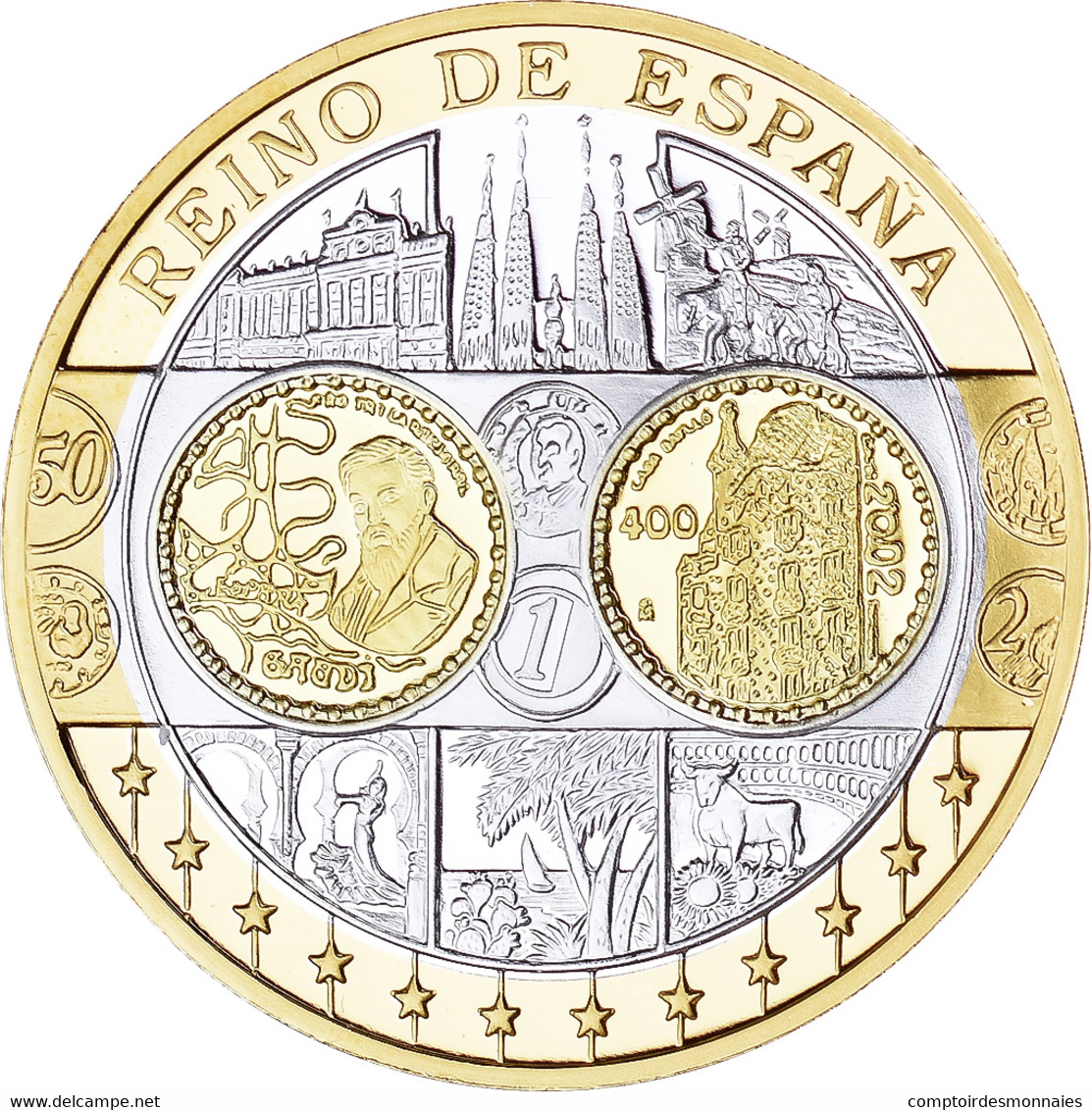 Espagne, Médaille, L'Europe, Espagne, FDC, Argent - Sonstige & Ohne Zuordnung