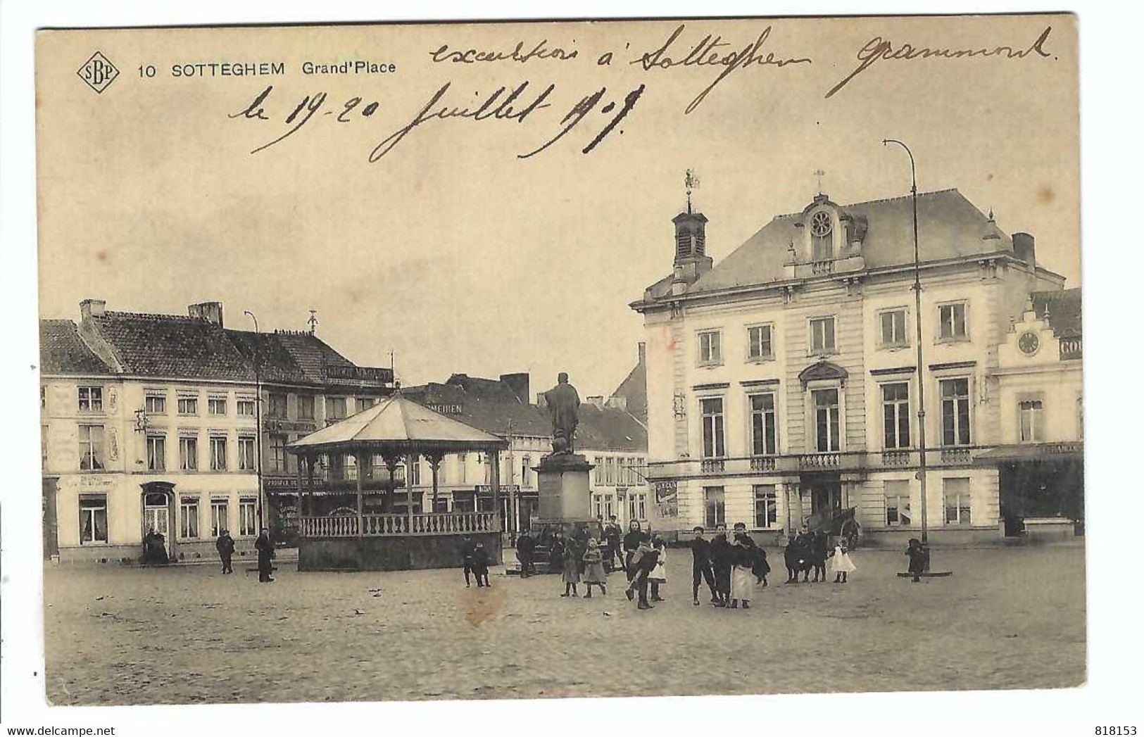 Zottegem   SBP 10  SOTTEGHEM  Grand'Place  1909 - Zottegem