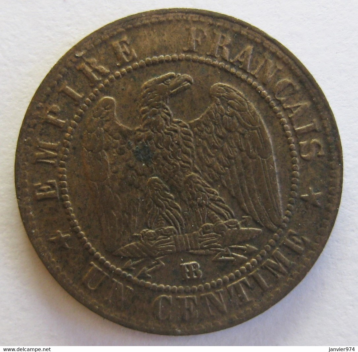 1 Centime 1861 BB Strasbourg, Napoleon III En Bronze , Gad 87, TTB++ - 1 Centime