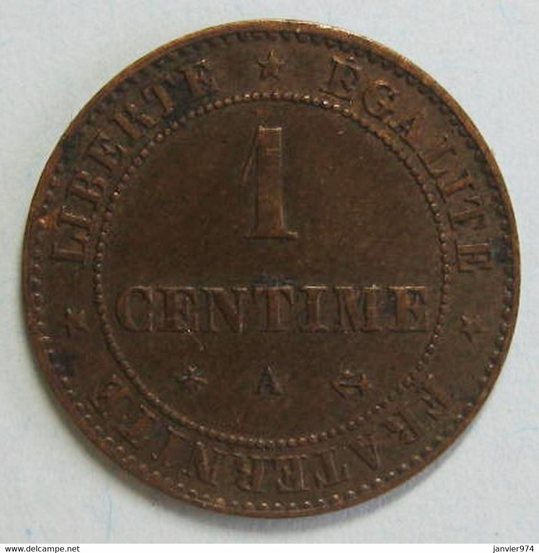 1 Centime Cérès 1879 A Paris. En Bronze , Gadoury 88 , TTB - 1 Centime