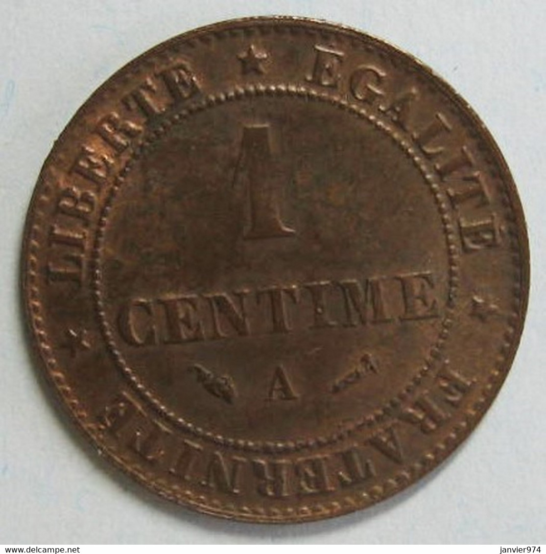 1 Centime Cérès 1884 A Paris. Fautée Surplus De Metal, Gadoury 88, Superbe - Rare - 1 Centime