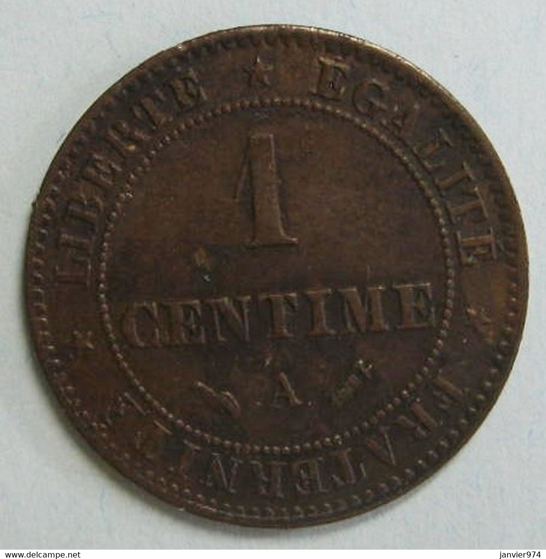 1 Centime Cérès 1896 A Paris. En Bronze , Gadoury 88 , Superbe - 1 Centime