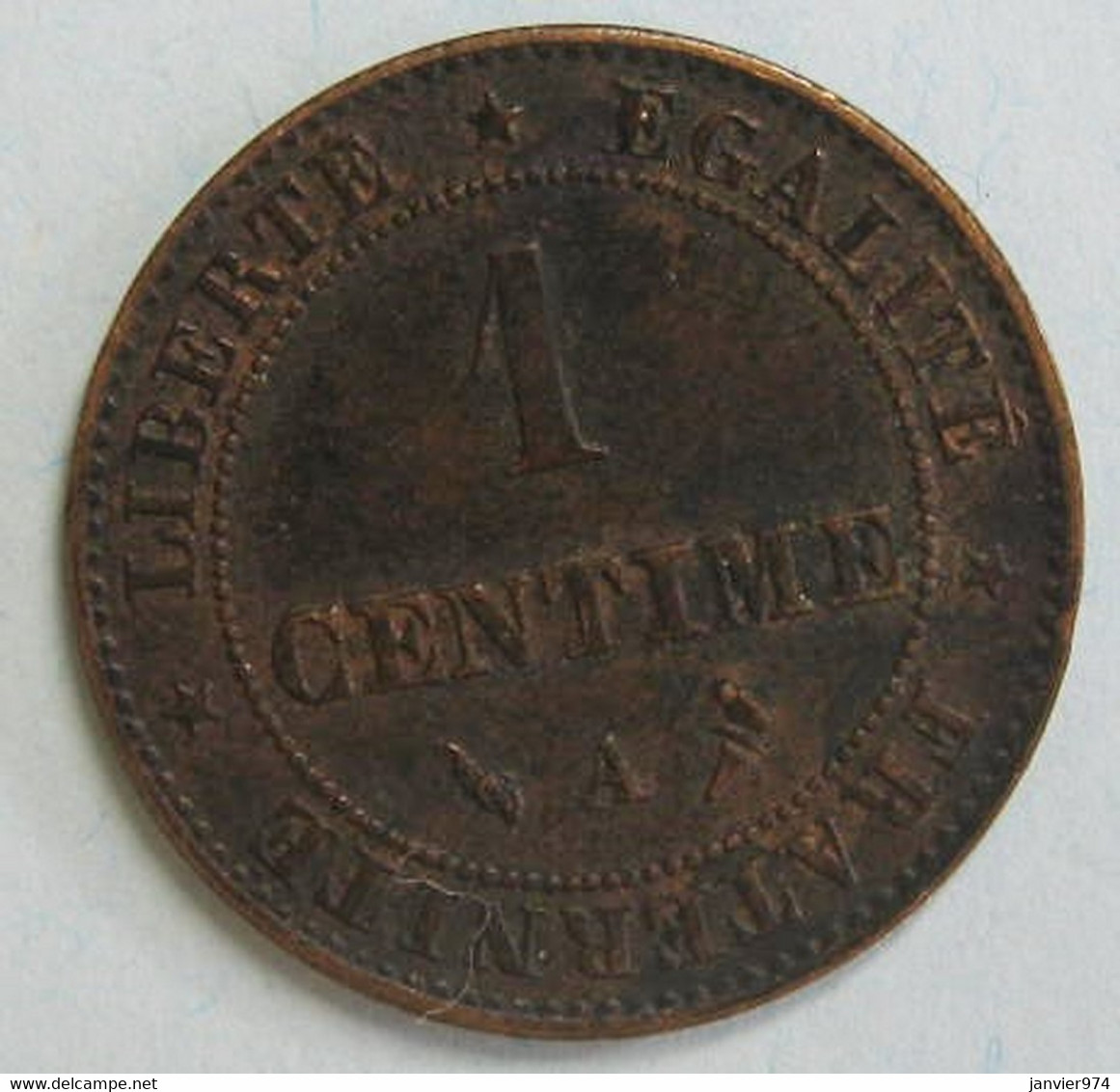 1 Centime Cérès 1897 A Paris. En Bronze , Gadoury 88 , - 1 Centime