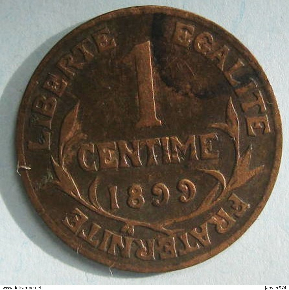 1 Centime Dupuis 1899 En Bronze , Gadoury 90. TB ++ - 1 Centime