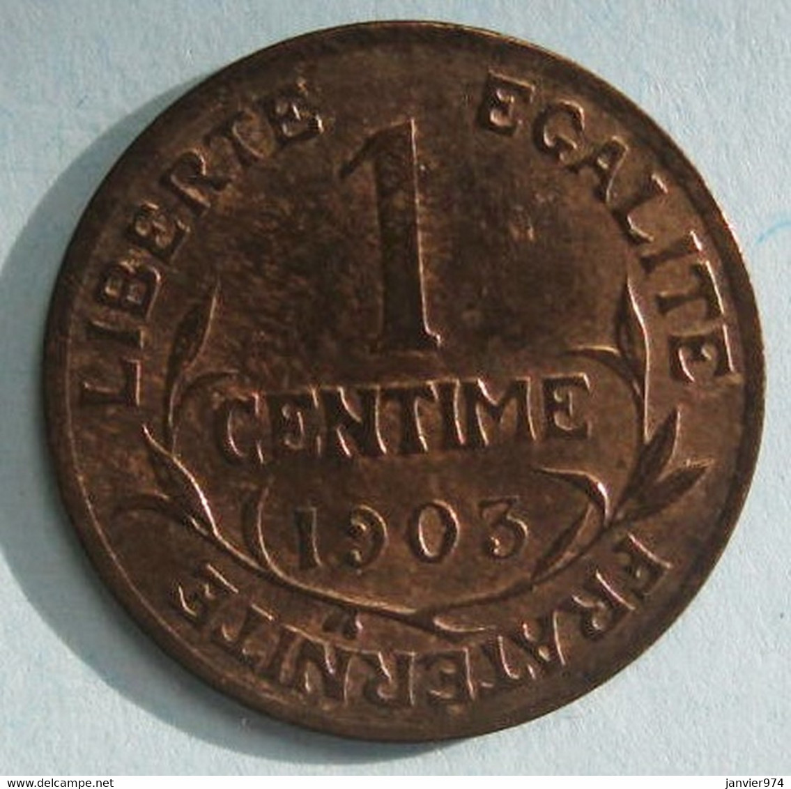 1 Centime Dupuis 1903 En Bronze , Gadoury 90. SUPERBE ++ - 1 Centime