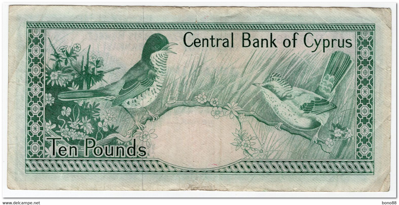 CYPRUS,10 POUNDS,1985,P.48b,F - Zypern