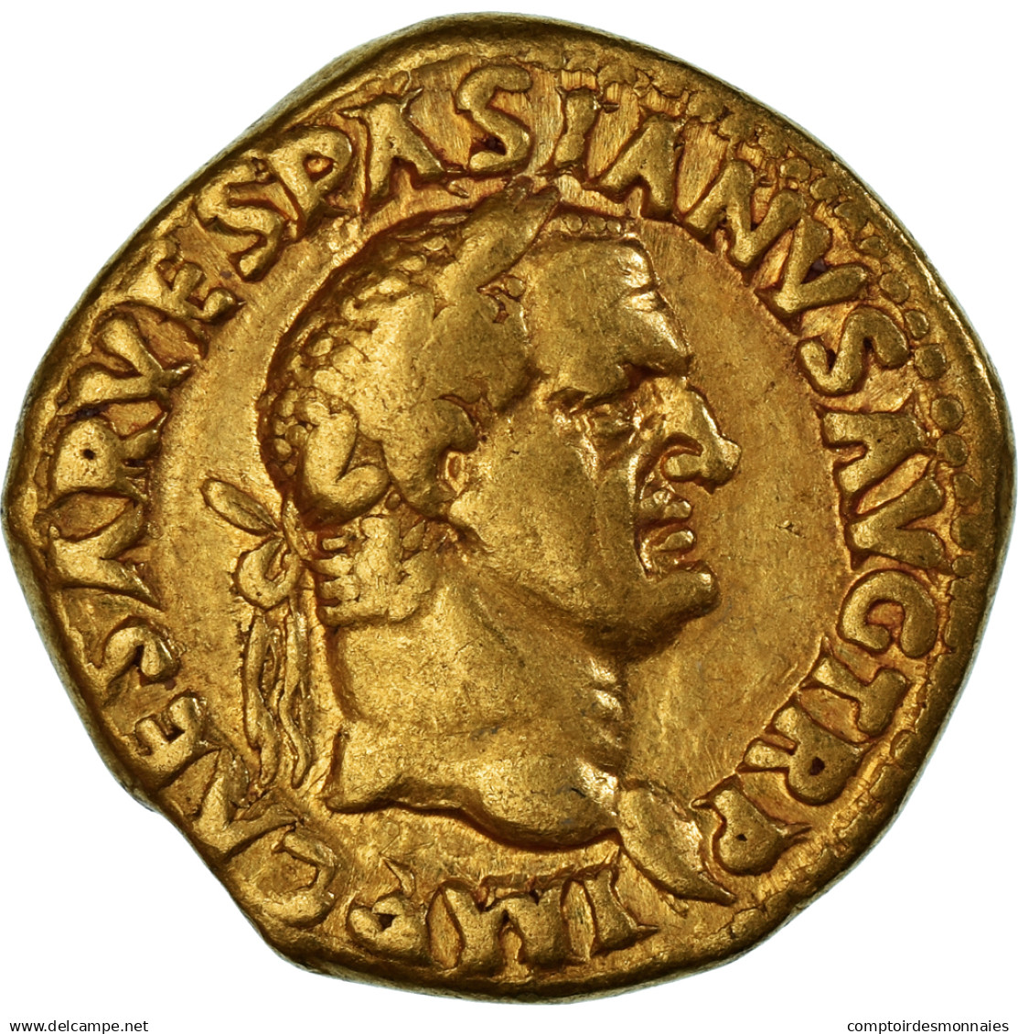 Monnaie, Vespasien, Aureus, 70, Lyon - Lugdunum, TTB, Or, RIC:II.1-1104 - La Dinastía Flavia (69 / 96)