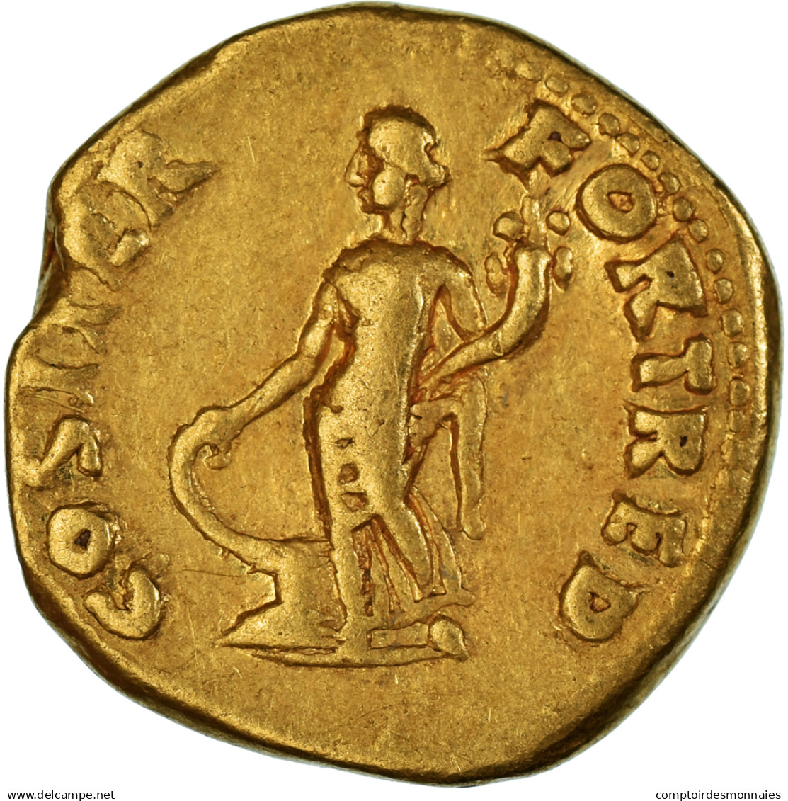 Monnaie, Vespasien, Aureus, 70, Lyon - Lugdunum, TTB, Or, RIC:II.1-1104 - La Dinastia Flavia (69 / 96)