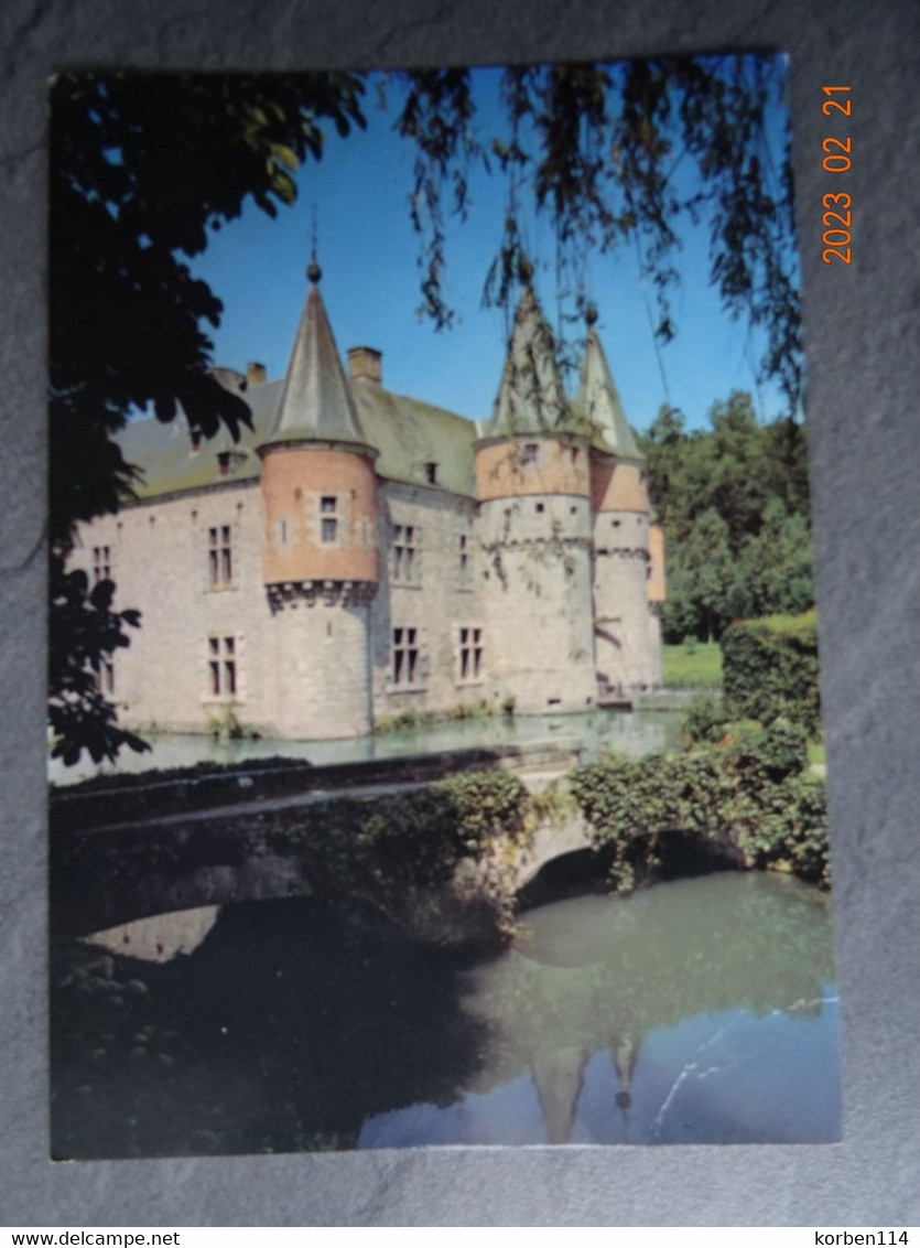 SPONTIN  CHATEAU FEODAL  LE PONT SUR LE BOCQ - Yvoir