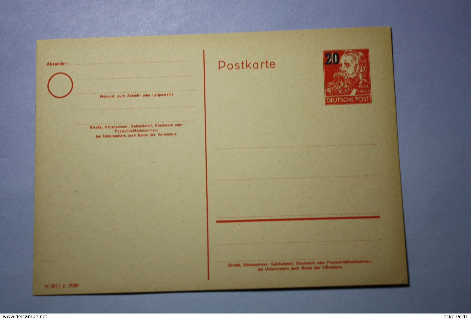 ( 9045 )  DDR  P 42 / 02  * -  Siehe Beschreibung - Postales - Nuevos