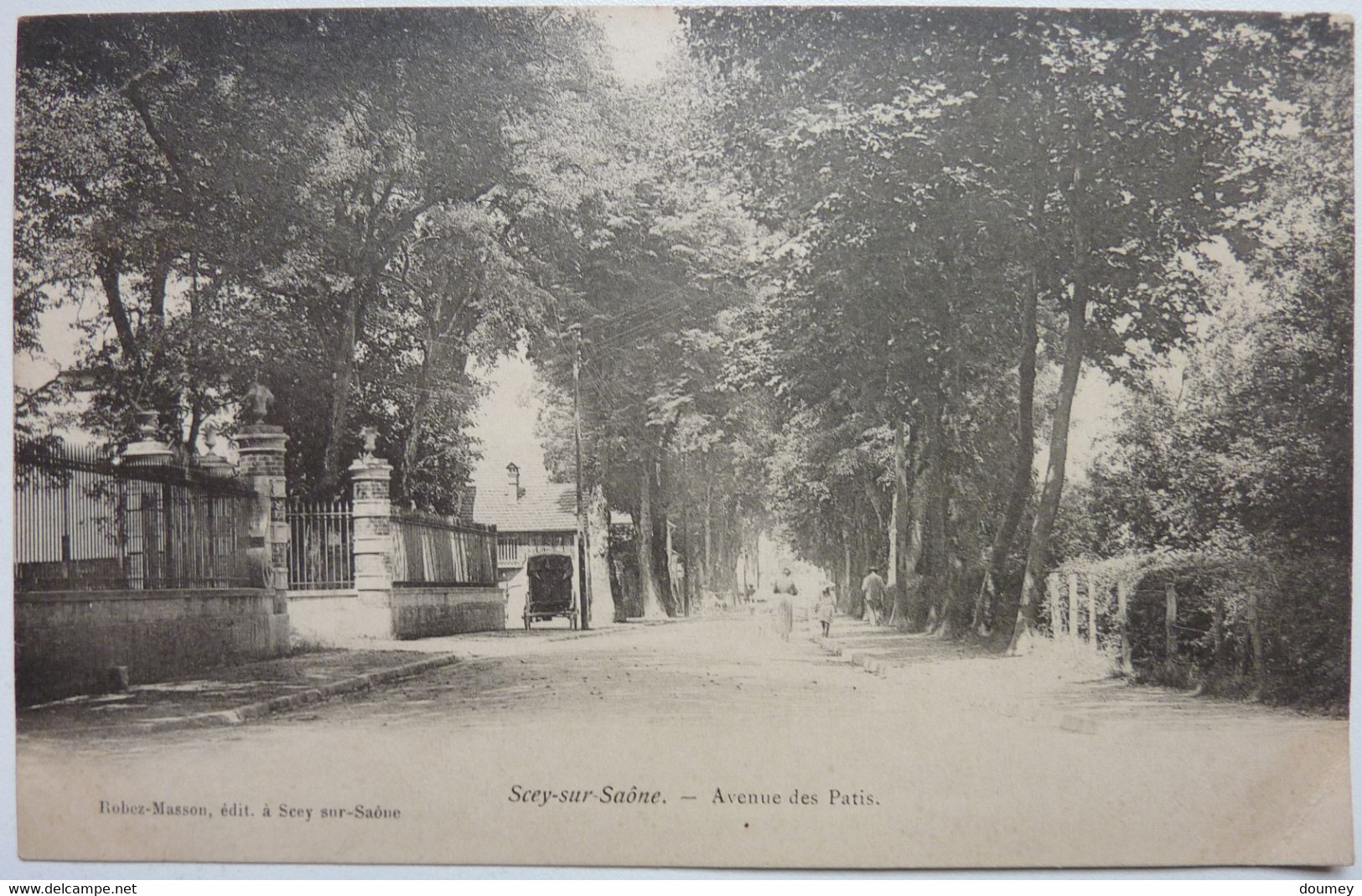 2 CARTES - AVENUE DES PATIS Et ENTRÉE PRINCIPALE DU CHÂTEAU - SCEY Sur SAÔNE - Scey-sur-Saône-et-Saint-Albin