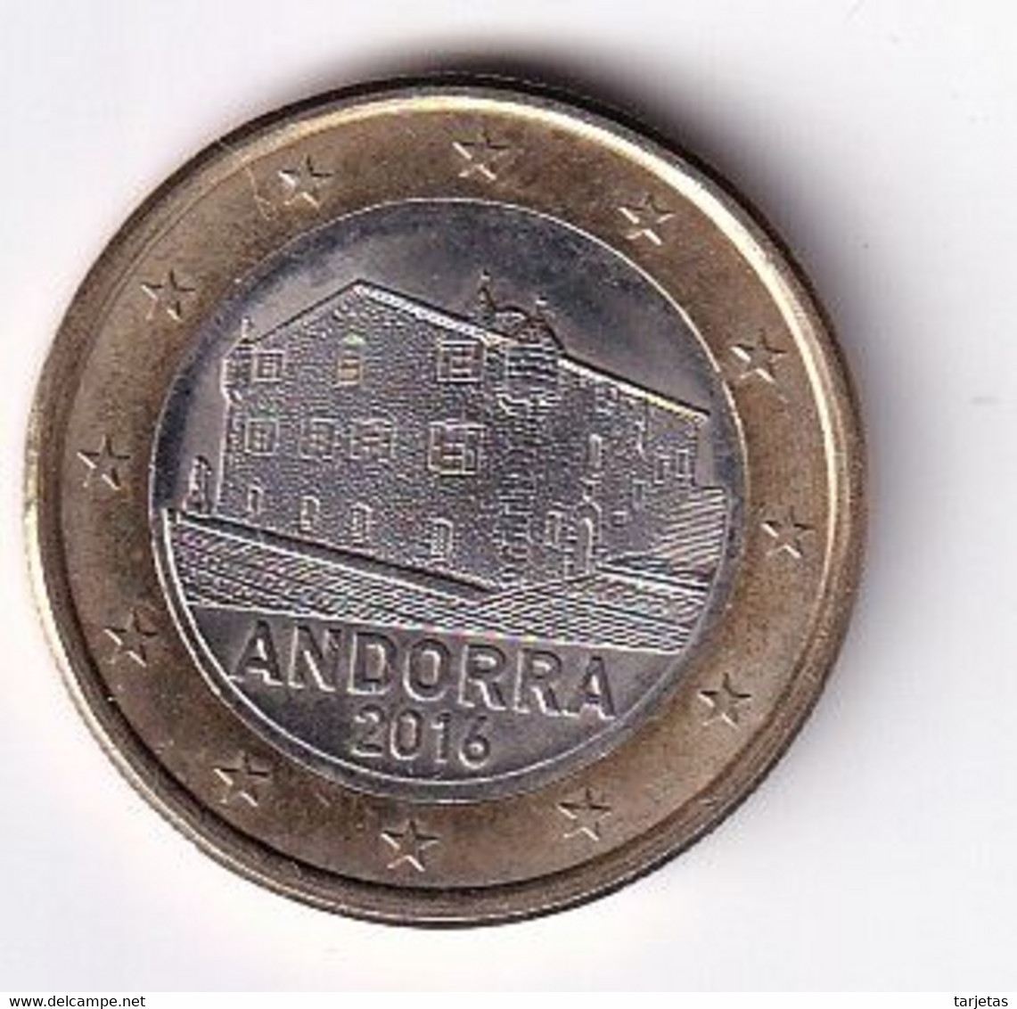 MONEDA DE ANDORRA DE 1 EURO DEL AÑO 2016 CASA - Andorra