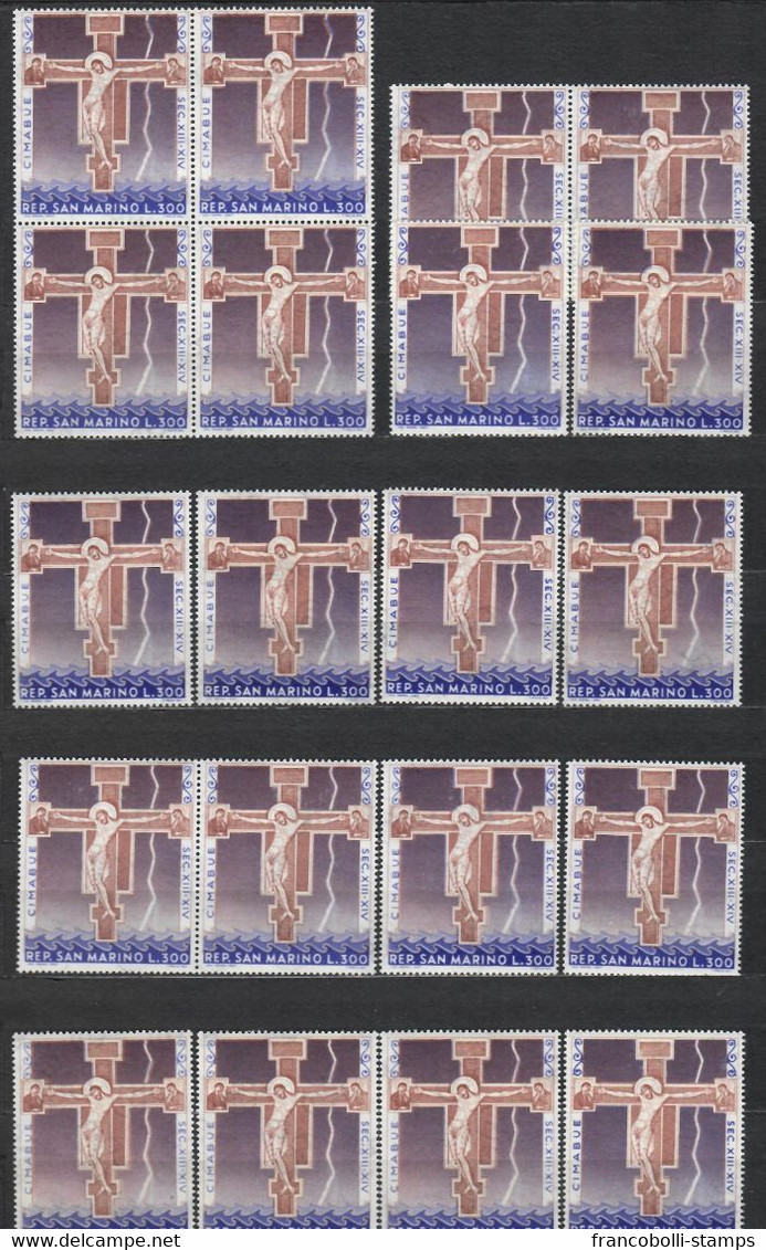 DEALER STOCK SAN MARINO MNH Nuovi 1967 Cimabue Painting 1v 20 SETS S32661. - Collections, Lots & Séries
