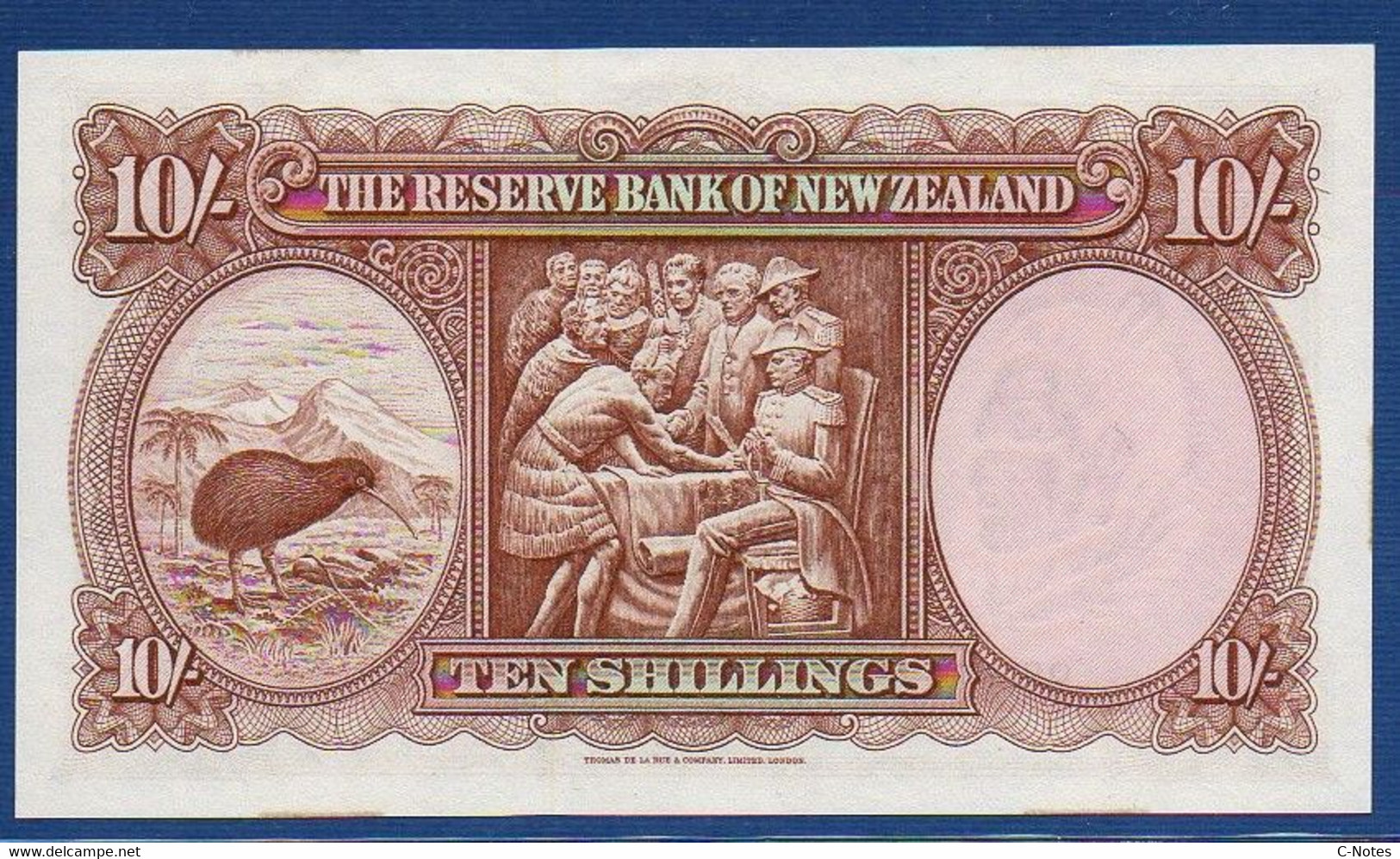 NEW ZEALAND  - P.158d – 10 Shillings ND (1940-67) UNC- , Serie 9S499294 - Nueva Zelandía