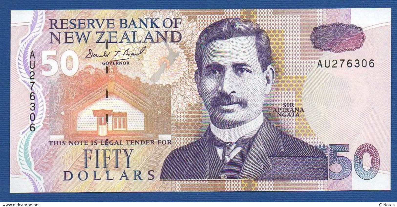 NEW ZEALAND  - P.180 – 50 Dollars ND (1992) UNC, Serie AU276306 - Nuova Zelanda