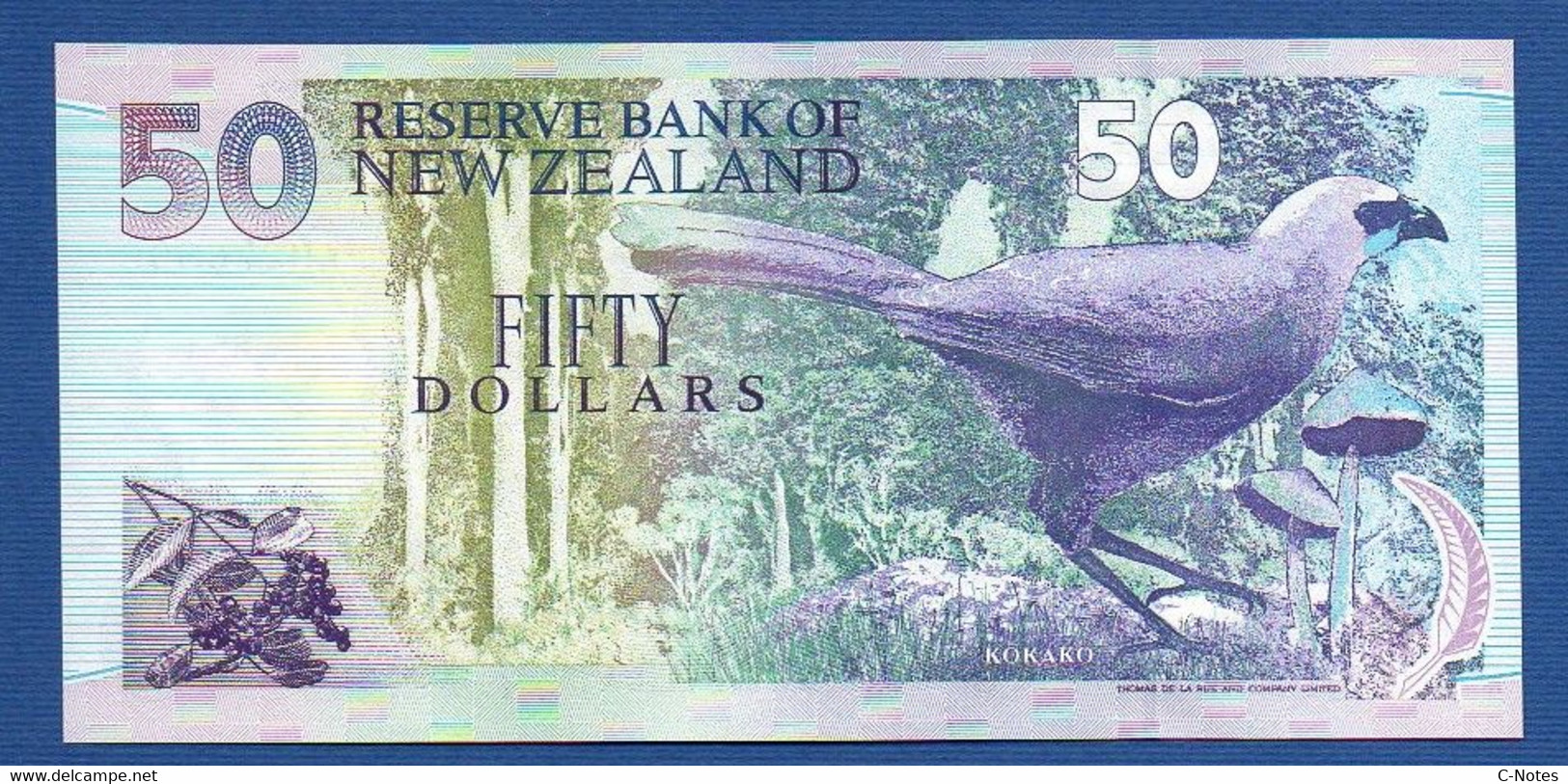 NEW ZEALAND  - P.180 – 50 Dollars ND (1992) UNC, Serie AU276306 - Nueva Zelandía