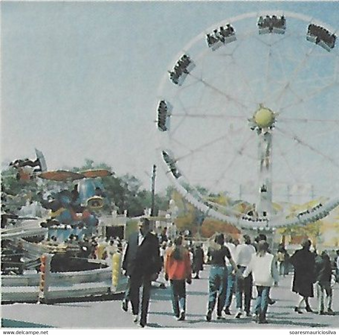 Germany 1982 Postal Stationery Card Internal Usage In Augsburg Augsburger Pläerrer Festival Ferris Wheel Cancel Carousel - Cartes Postales Privées - Oblitérées