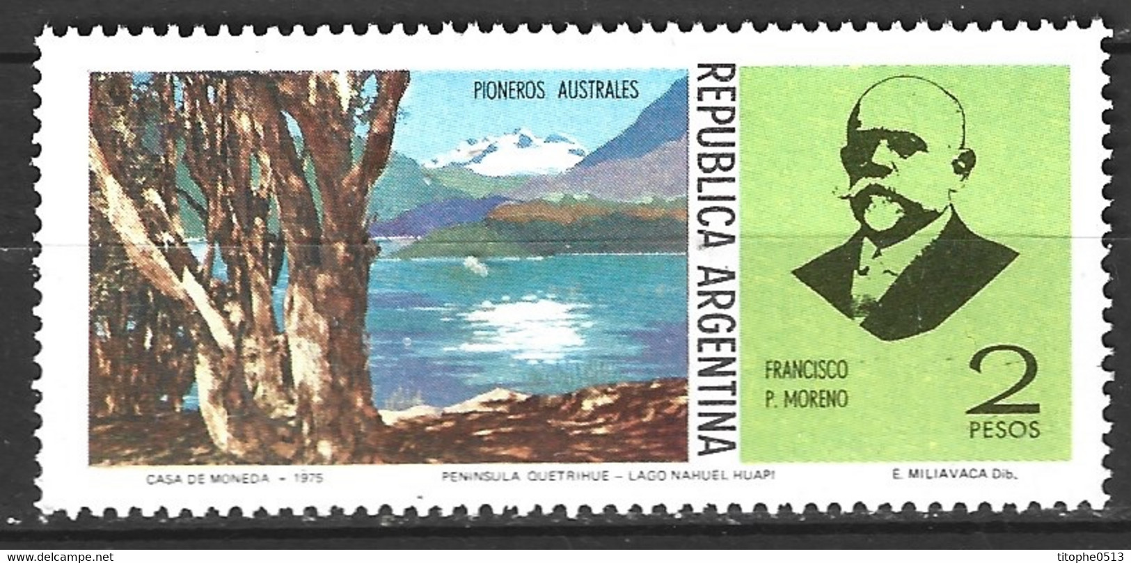 ARGENTINE. N°1014 De 1975. Naturaliste Moreno. - Explorateurs & Célébrités Polaires