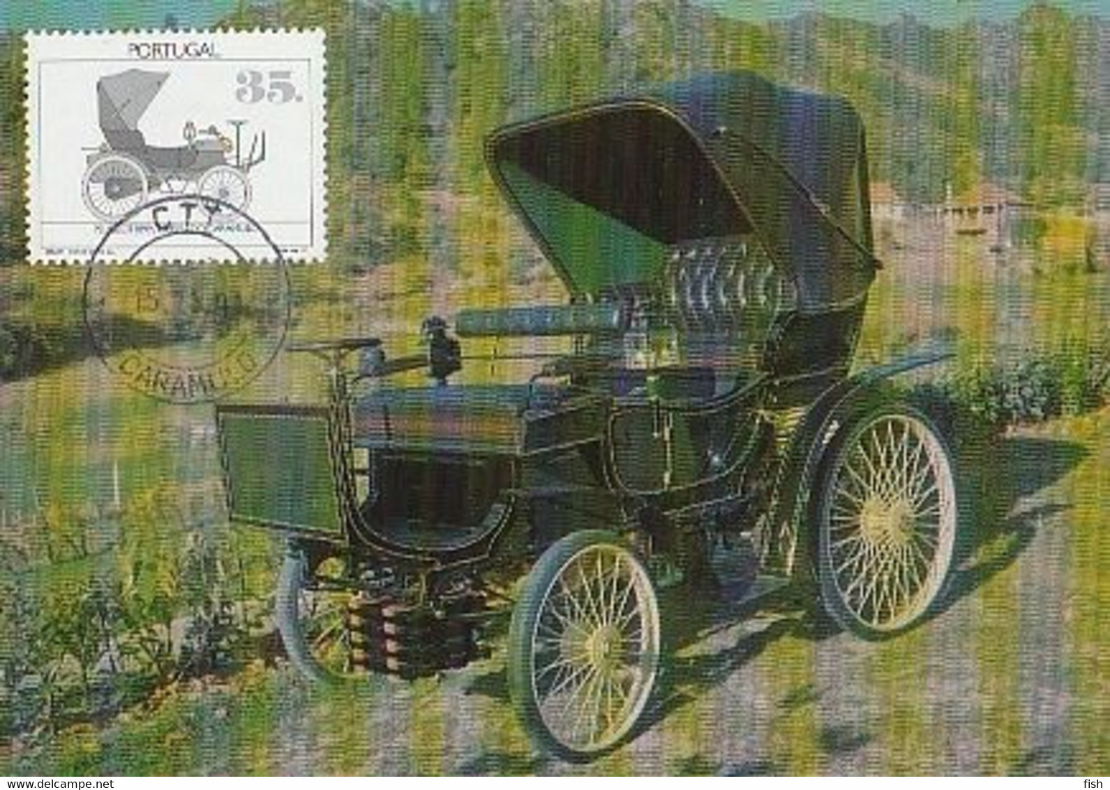 Portugal & Maximum Card, Peugeot 1898, Old Car, Caramulo Museum 1991 (2034) - Musées