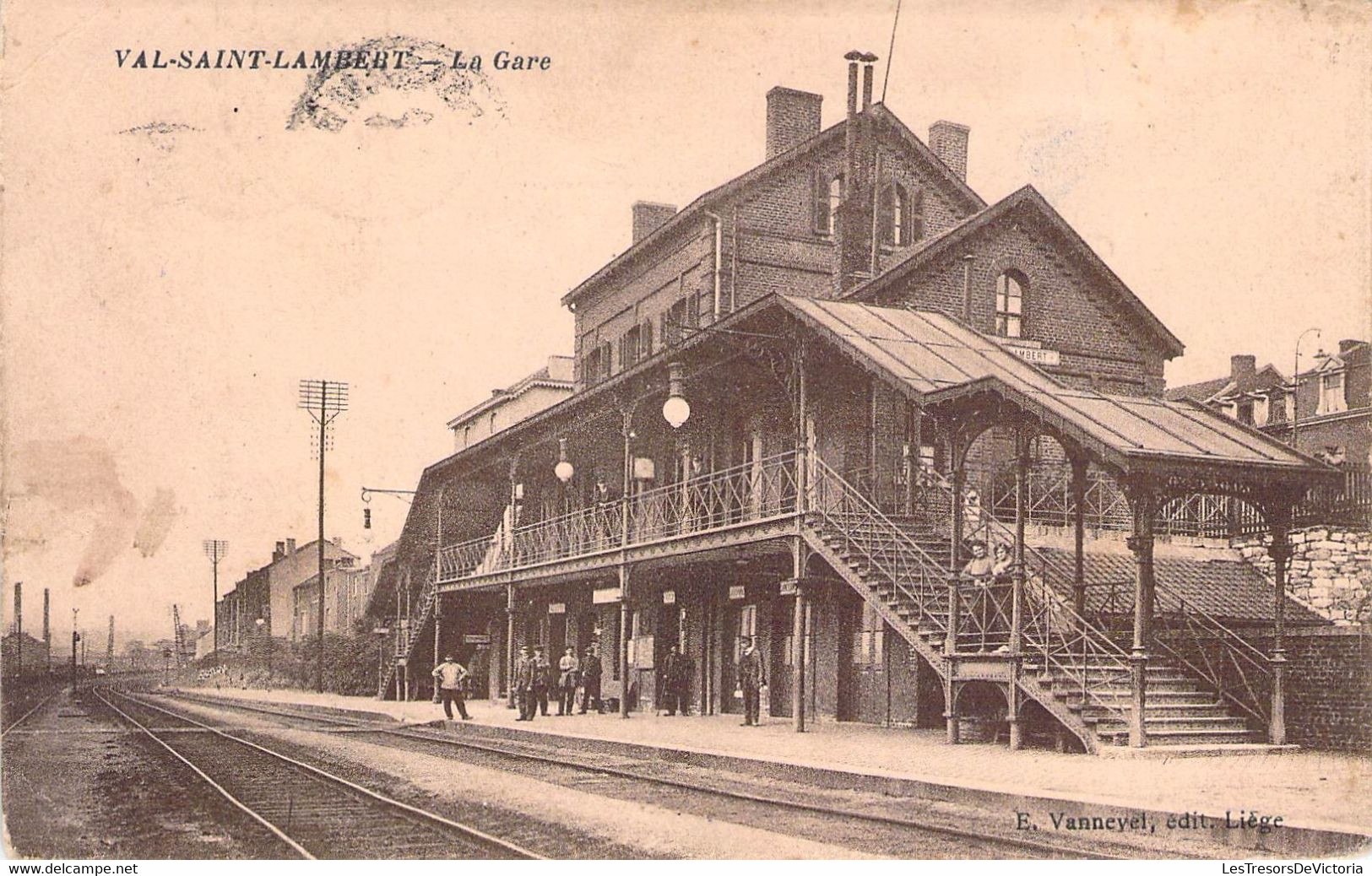 Belgique - Le Val Saint Lambert - La Gare - Edit. G.Hermans - Carte Postale Ancienne - Seraing