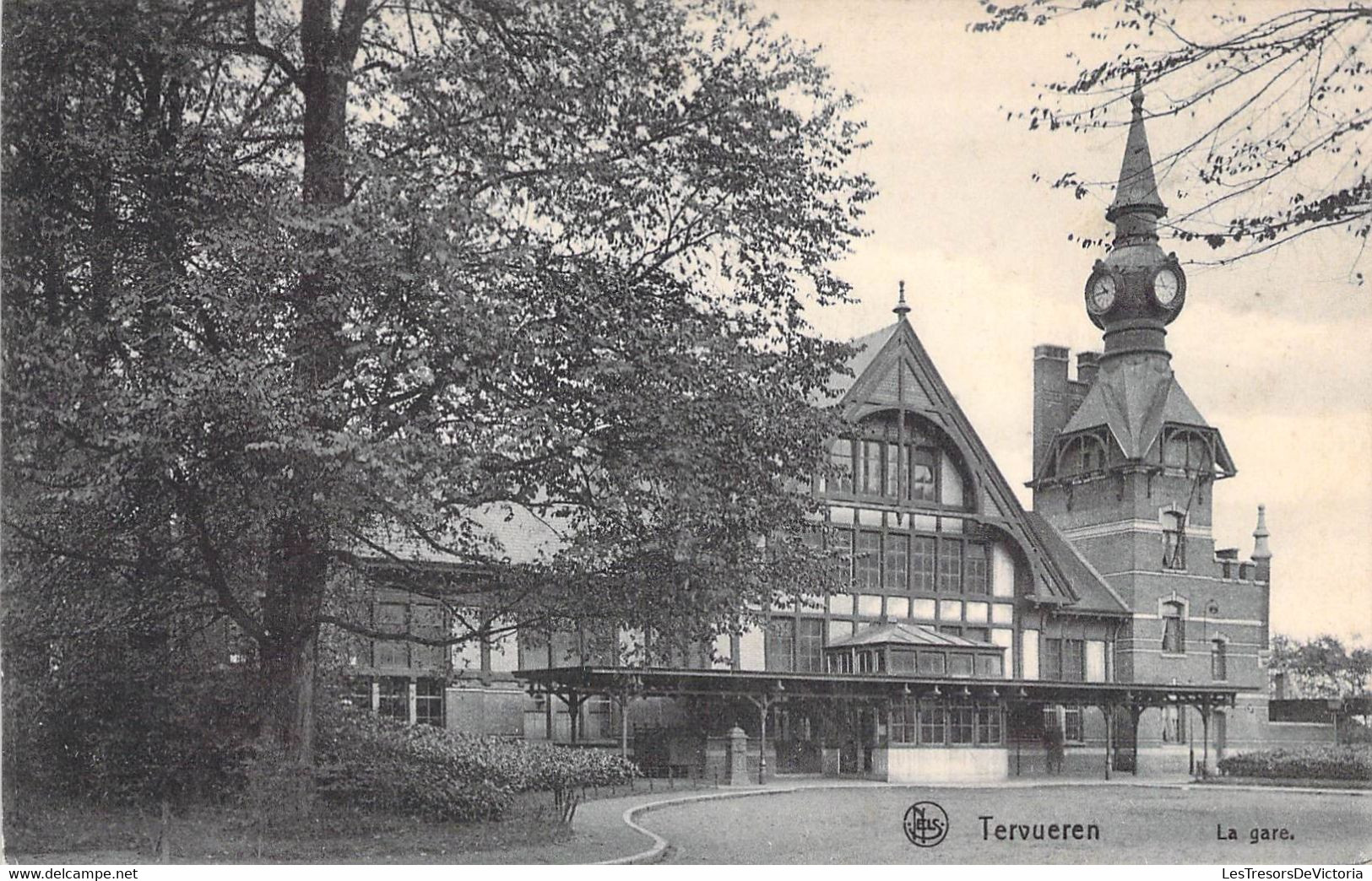 Belgique - Tervueren - La Gare - Edit. Nels -Epse Michiels Leblicq - Horloge - Carte Postale Ancienne - Leuven