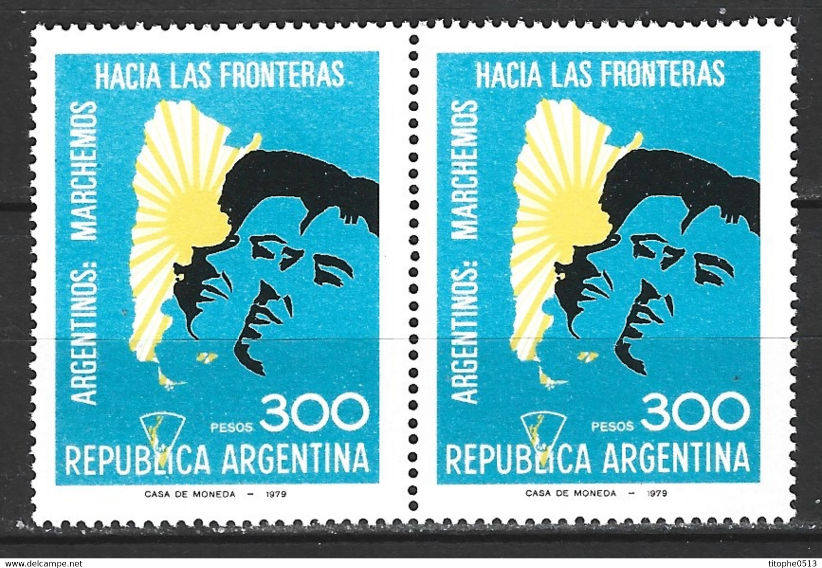 ARGENTINE. N°1204 De 1979. Propagande Pour Les Frontières Argentines/Malouines Sont Argentines. - Altri & Non Classificati