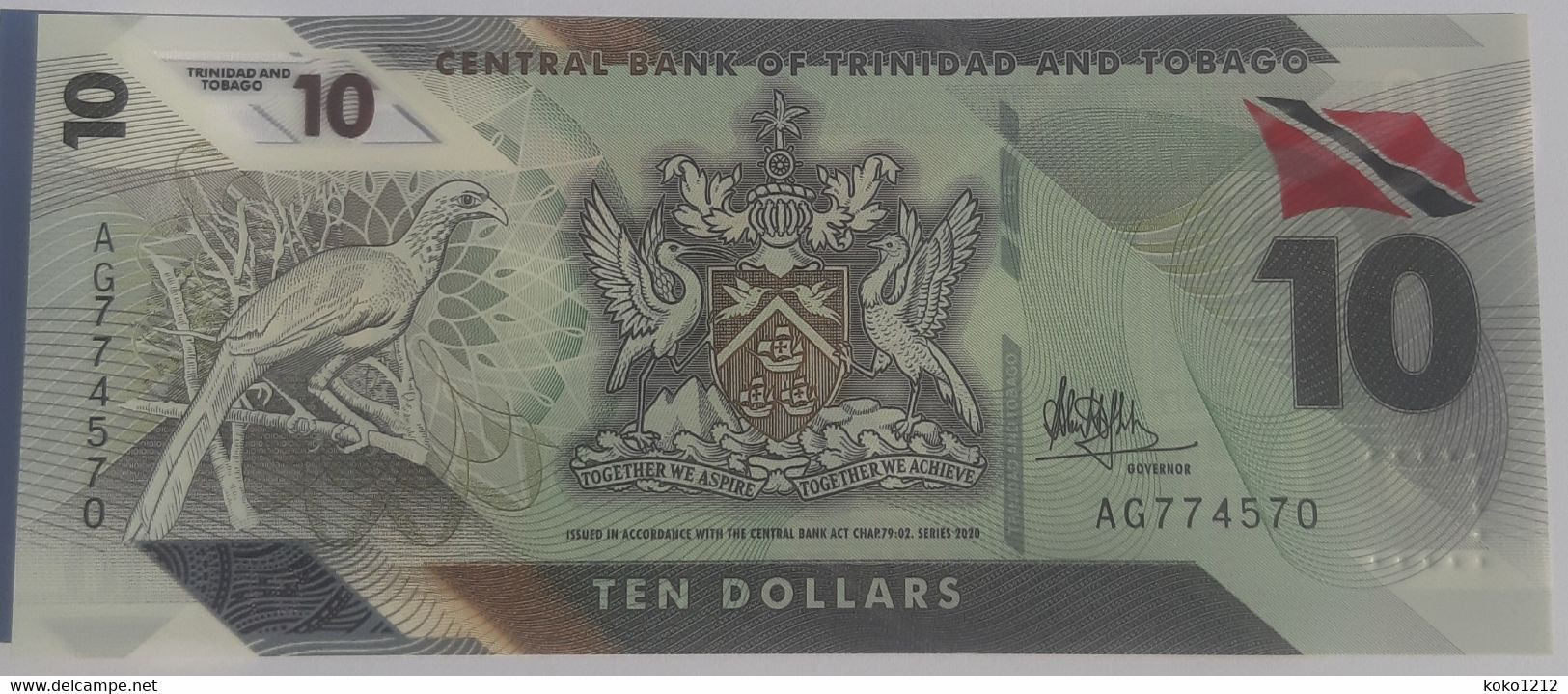 Trinitad 10$ 2020 Pnew UNC - Trinidad & Tobago