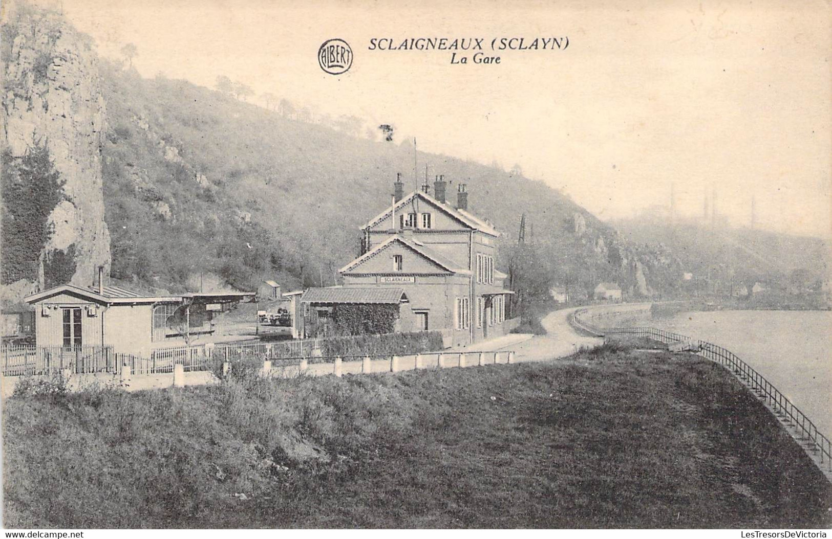 Belgique - Sclaigneaux - La Gare - Edit. Albert - Phototypie Pinon Et Fils - Oblitéré 1924 - Carte Postale Ancienne - Andenne