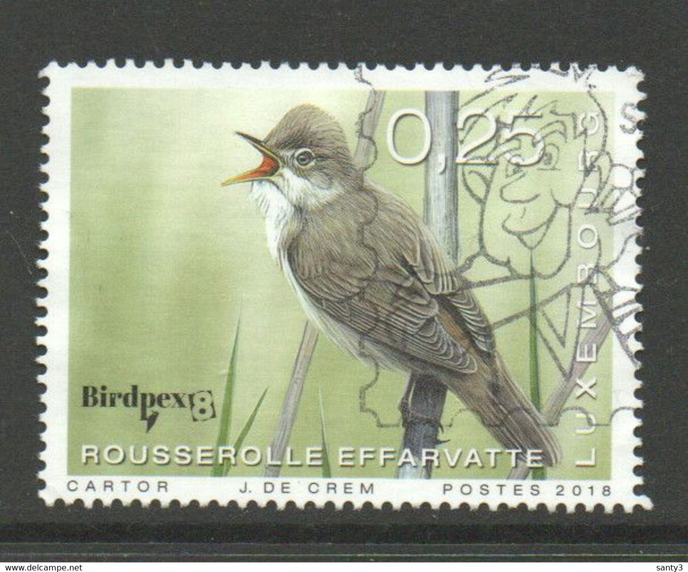 Luxemburg 2018 Yv 2106 Vogels, Mooi Gestempeld - Oblitérés