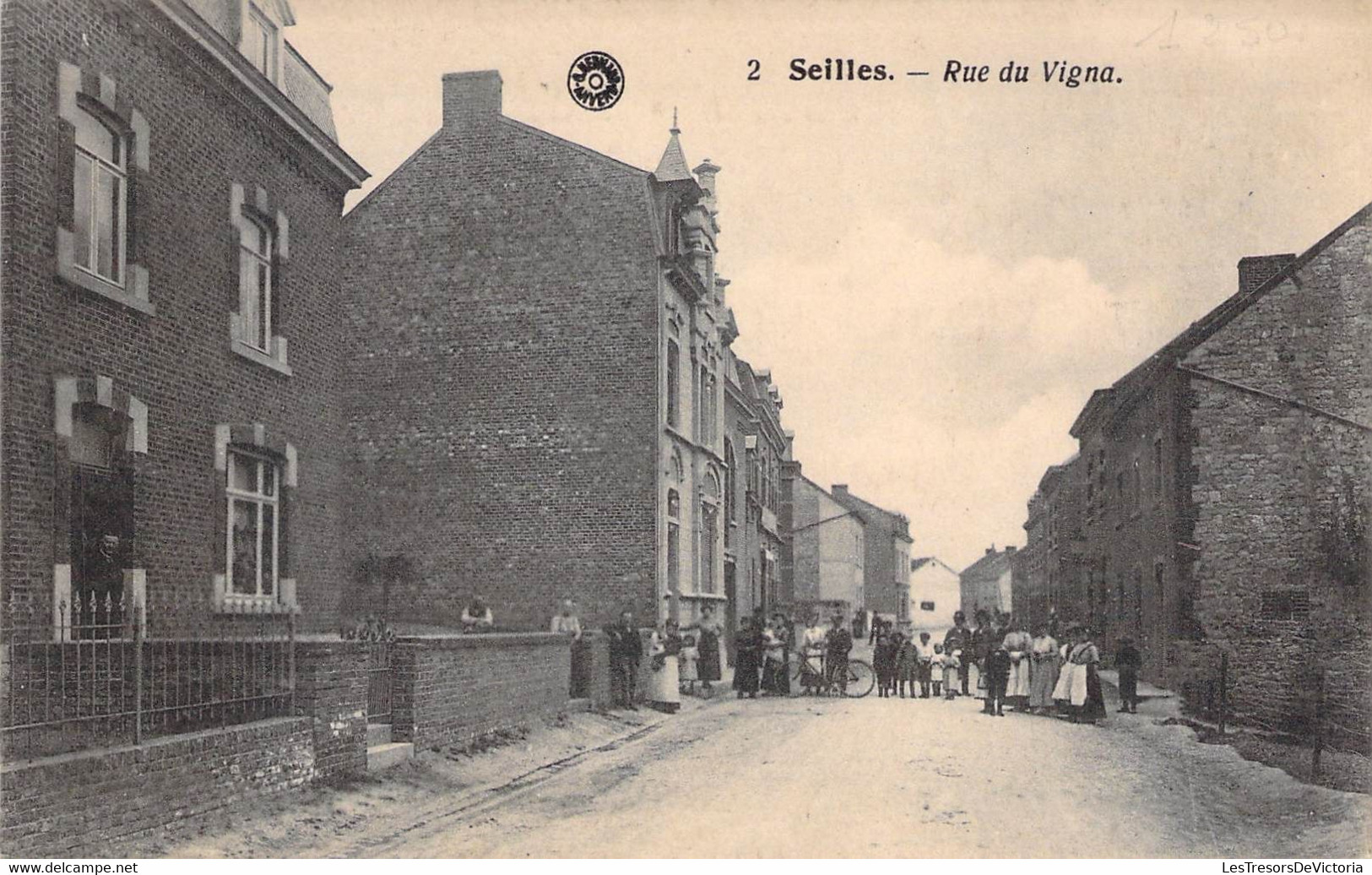 Belgique - Seilles - Rue Du Vigna - Animé - Edit. G. Hermans  - Carte Postale Ancienne - Andenne
