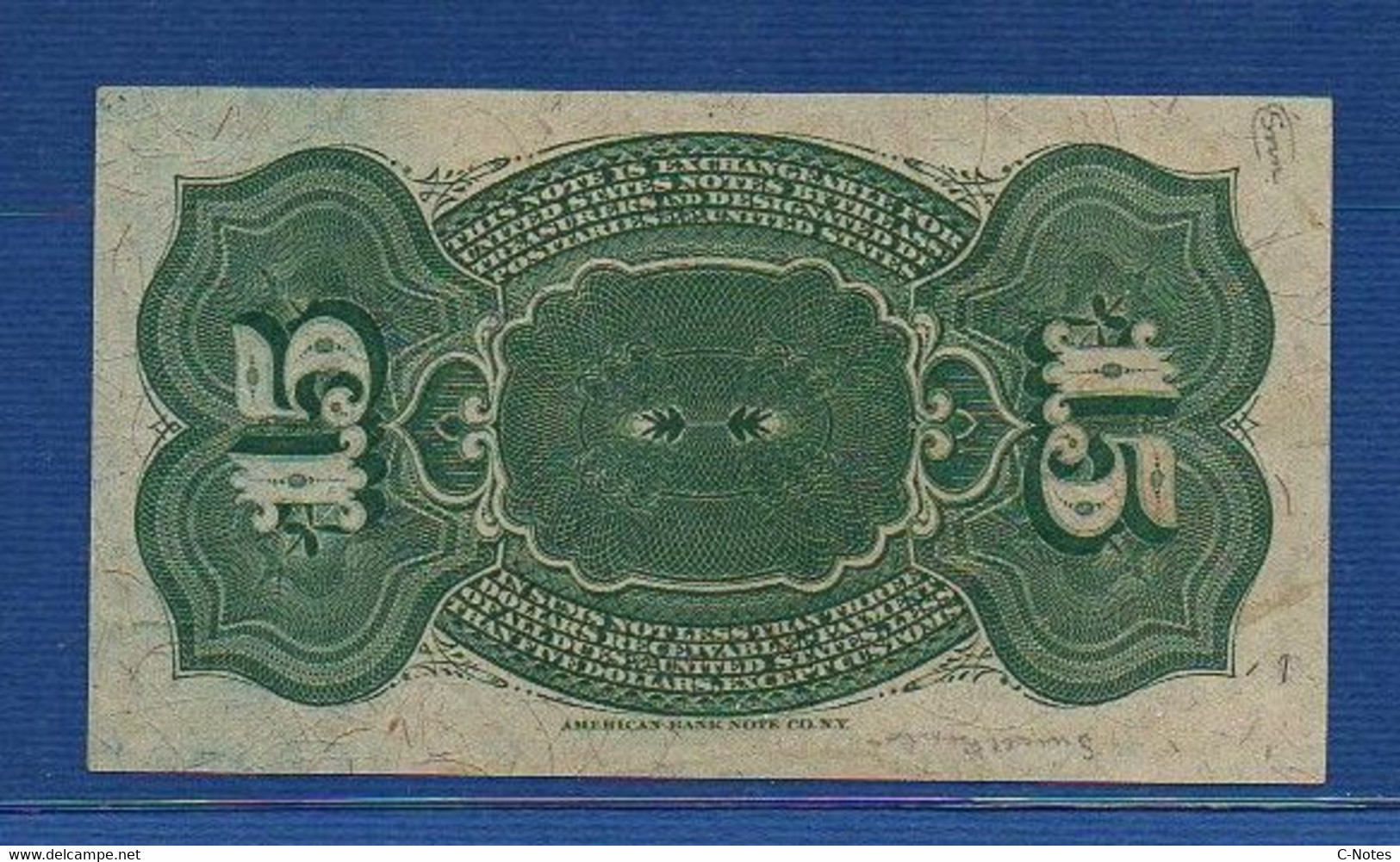 UNITED STATES OF AMERICA - P.116 – 15 Cents 1863 AUNC, No Serial Number - 1863 : 4° Edición