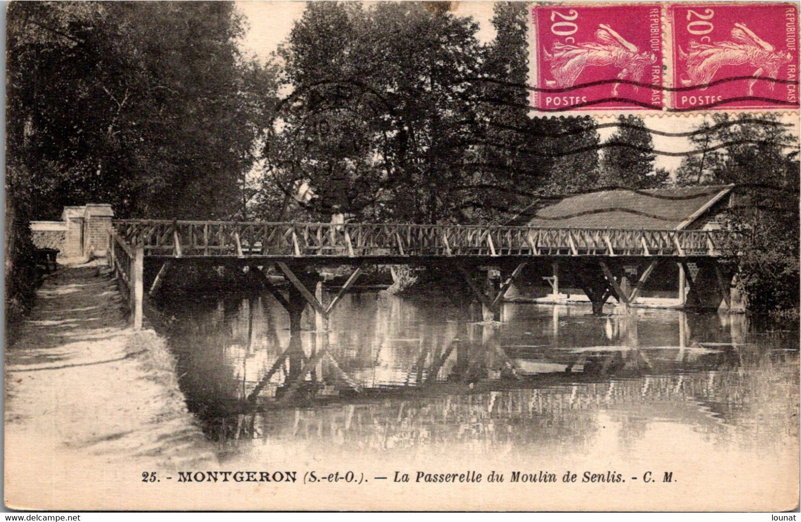 91 MONTGERON - La Passerelle Du Moulin De Senlis - Montgeron