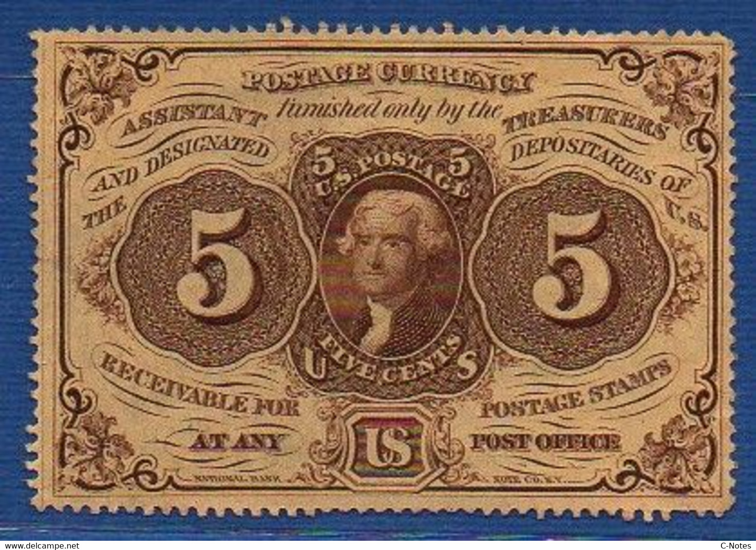 UNITED STATES OF AMERICA - P. 97a – 5 Cents 1862 AUNC, No Serial Number - 1862 : 1° Edizione