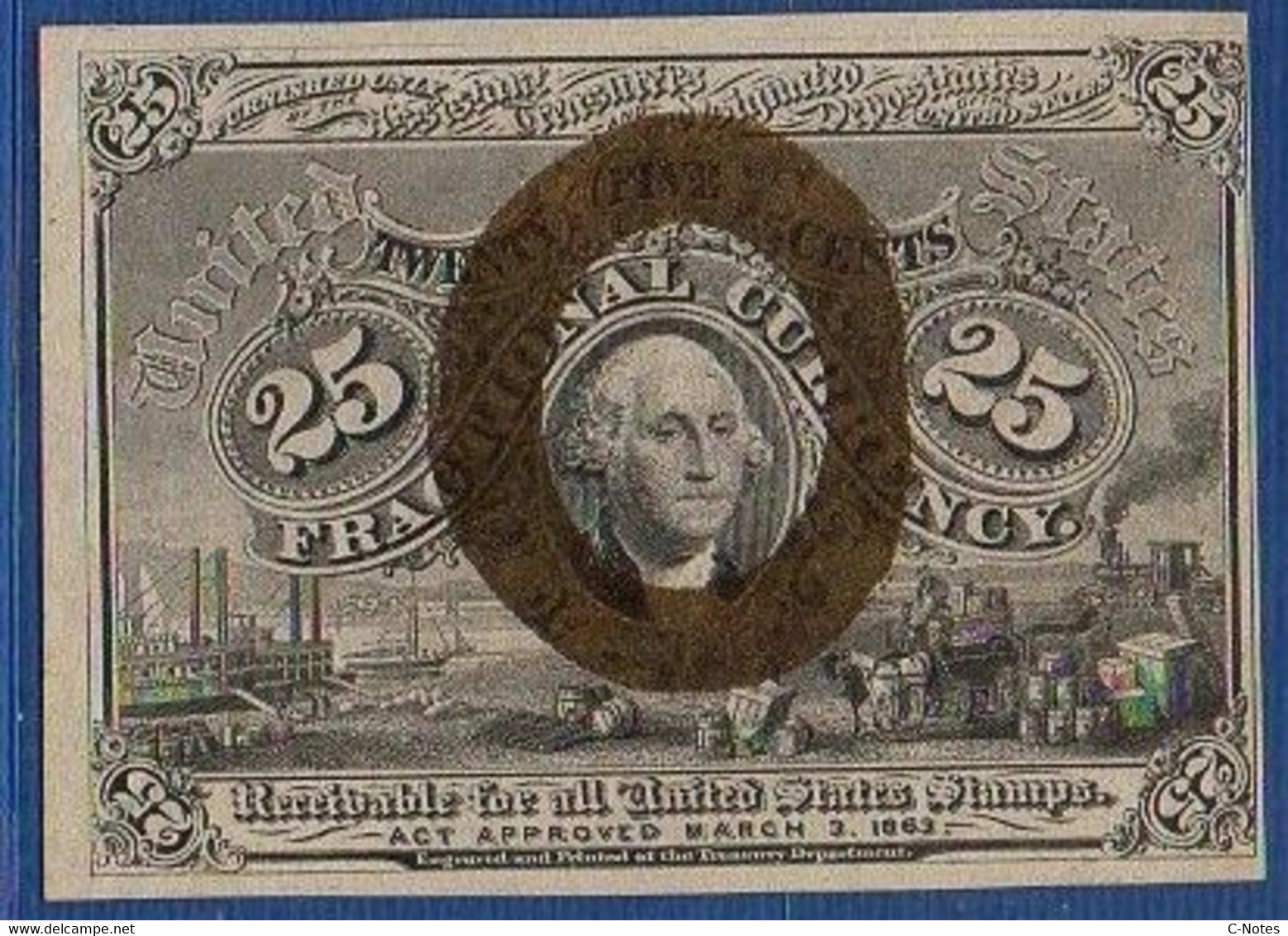 UNITED STATES OF AMERICA - P.103 – 10 Cents 1863 AUNC, No Serial Number - 1863 : 2. Ausgabe