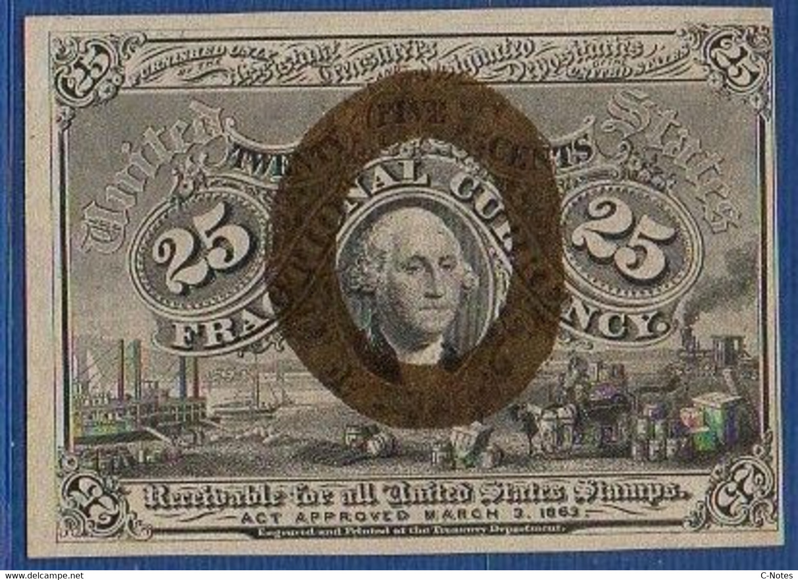 UNITED STATES OF AMERICA - P.103 – 10 Cents 1863 AUNC, No Serial Number - 1863 : 2° Edición