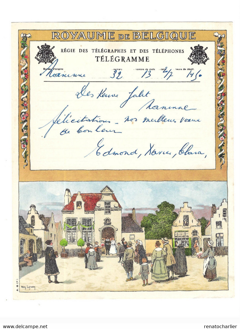 Télégramme De Naninne à Naninne. - Telegrams