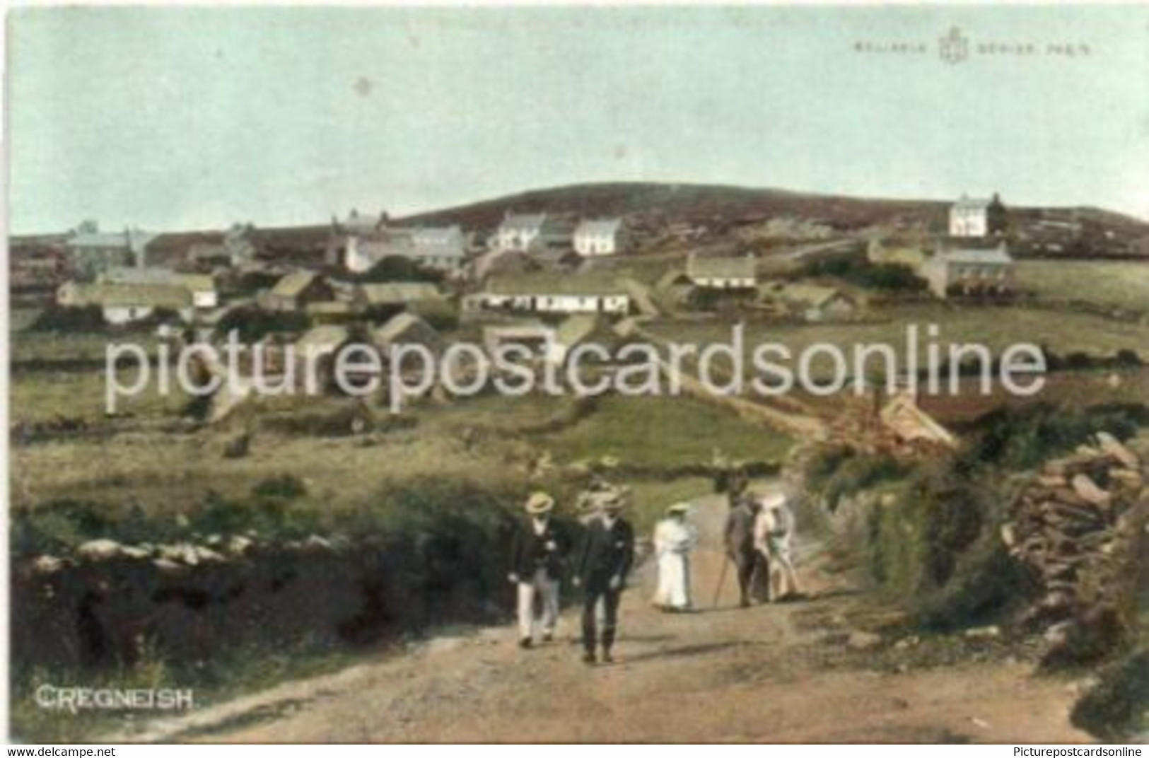 CREGNEISH OLD COLOUR POSTCARD ISLE OF MAN CREGNEASH - Ile De Man