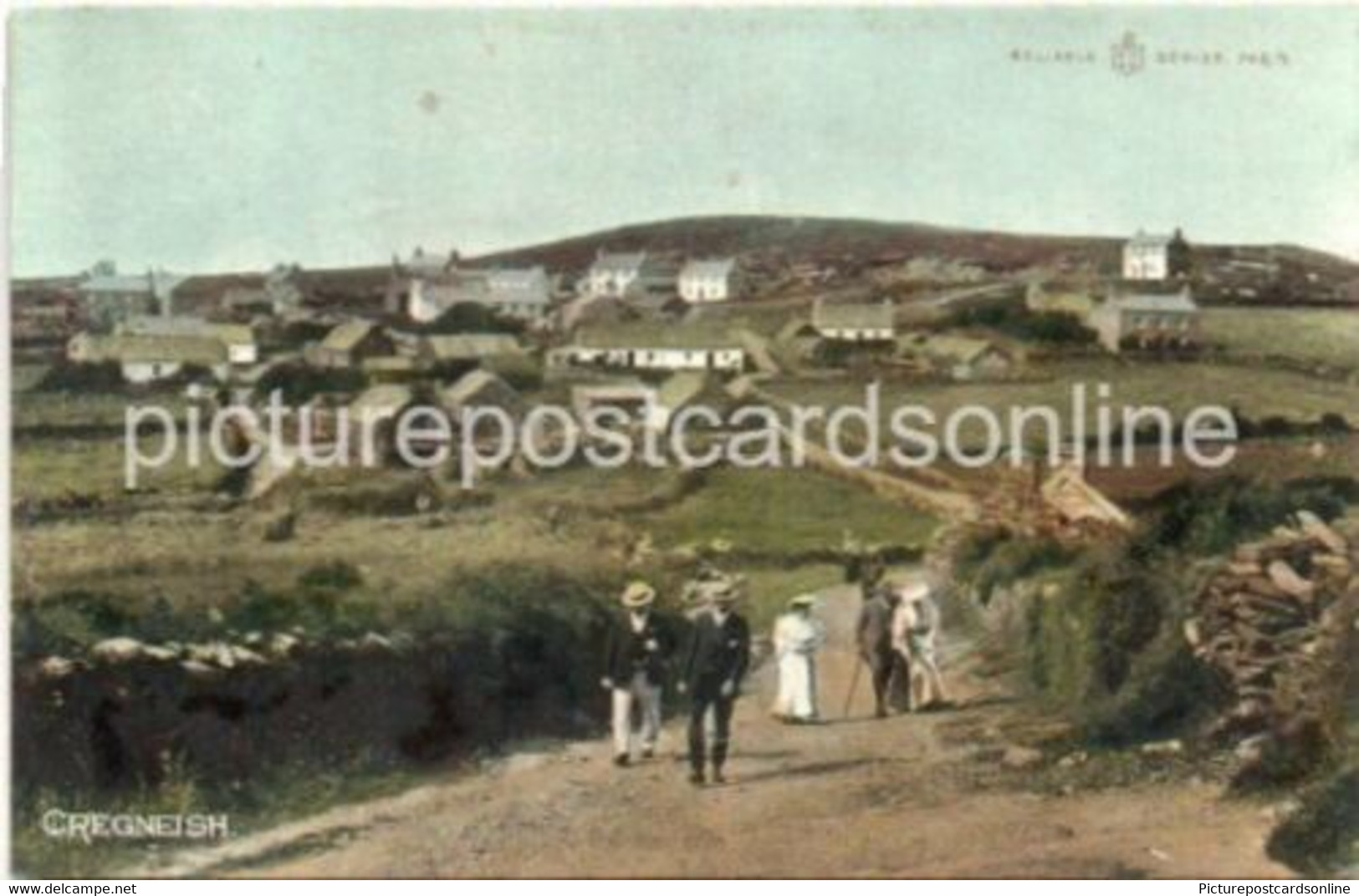 CREGNEISH OLD COLOUR POSTCARD ISLE OF MAN CREGNEASH - Isle Of Man