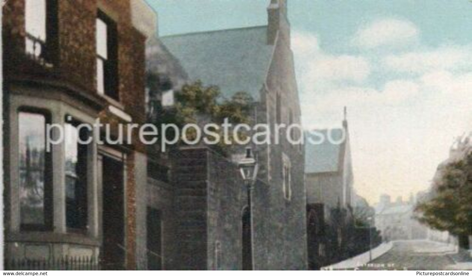 EXTERIOR OF ST ANNES CONVENT & SCHOOL OLD COLOUR POSTCARD NEWCASTLE ON TYNE 1904 - Newcastle-upon-Tyne