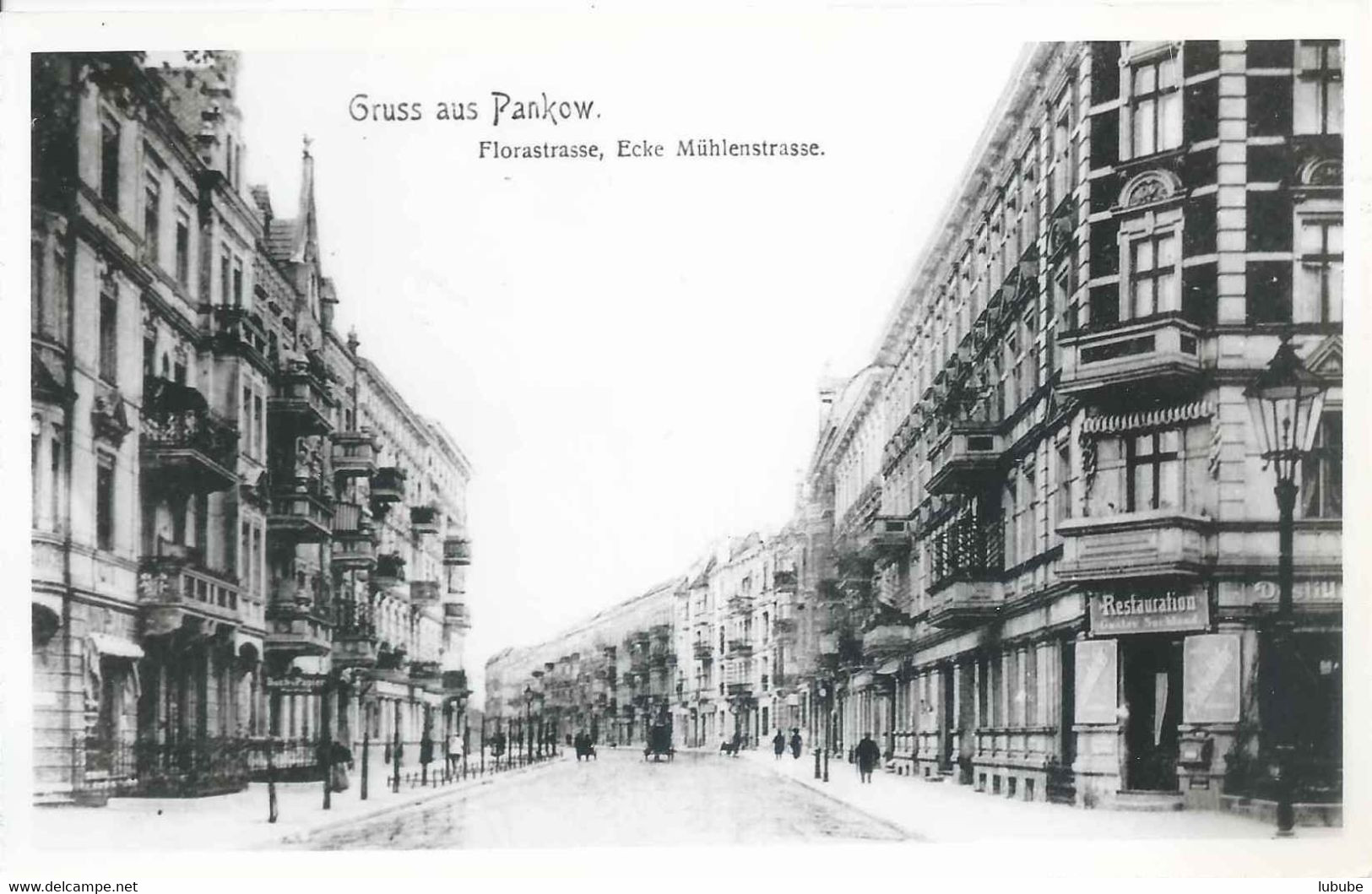 Pankow - Gruss Aus...  (Florastrasse, Ecke Mühlenstrasse)      Ca. 1930 - Pankow