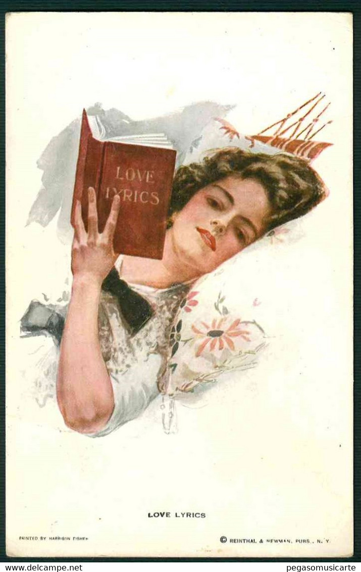 CLM017 - HARRISON FISHER - ILLUSTRATORE ILLUSTRATOR - LOVE LYRICS - 1913 - Fisher, Harrison